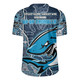 Cronulla-Sutherland Sharks  Grand Final Custom Rugby Jersey - Custom Cronulla-Sutherland Sharks  and Sutherland Sharkies With Contemporary Style Of Aboriginal Painting Rugby Jersey