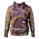 Brisbane Broncos Grand Final Custom Hoodie - Custom Brisbane Broncos With Contemporary Style Of Aboriginal Painting  Hoodie