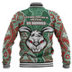 South Sydney Rabbitohs Grand Final Custom Baseball Jacket - Custom Rabbitohs With Contemporary Style Of Aboriginal Painting Baseball Jacket