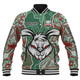 South Sydney Rabbitohs Grand Final Custom Baseball Jacket - Custom Rabbitohs With Contemporary Style Of Aboriginal Painting Baseball Jacket