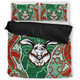 South Sydney Rabbitohs Grand Final Custom Bedding Set - Custom Rabbitohs With Contemporary Style Of Aboriginal Painting Bedding Set