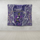 Melbourne Storm Grand Final Custom Tapestry - Custom Melbourne Storm With Contemporary Style Of Aboriginal Painting Tapestry