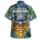 Canberra Raiders Grand Final Custom Hawaiian Shirt - Custom Raiders Contemporary Style Of Aboriginal Painting Hawaiian Shirt