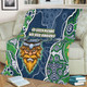 Canberra Raiders Grand Final Custom Blanket - Custom Raiders Contemporary Style Of Aboriginal Painting Blanket