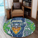 Canberra Raiders Grand Final Custom Round Rug - Custom Raiders Contemporary Style Of Aboriginal Painting Round Rug