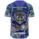 New Zealand Warriors Grand Final Custom Baseball Shirt - Custom New Zealand Warriors With Contemporary Style Of Aboriginal Painting  Baseball Shirt