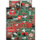 South Sydney Rabbitohs Quilt Bed Set - Team Of Us Die Hard Fan Supporters Comic Style