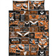 Wests Tigers Quilt Bed Set - Team Of Us Die Hard Fan Supporters Comic Style