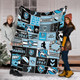 Cronulla-Sutherland Sharks Premium Blanket - Team Of Us Die Hard Fan Supporters Comic Style