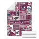 Manly Warringah Sea Eagles Premium Blanket - Team Of Us Die Hard Fan Supporters Comic Style