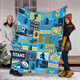 Gold Coast Titans Premium Blanket - Team Of Us Die Hard Fan Supporters Comic Style