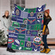 New Zealand Warriors Premium Blanket - Team Of Us Die Hard Fan Supporters Comic Style