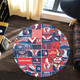 Sydney Roosters Round Rug - Team Of Us Die Hard Fan Supporters Comic Style