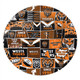 Wests Tigers Round Rug - Team Of Us Die Hard Fan Supporters Comic Style