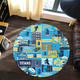 Gold Coast Titans Round Rug - Team Of Us Die Hard Fan Supporters Comic Style