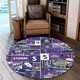 Melbourne Storm Round Rug - Team Of Us Die Hard Fan Supporters Comic Style