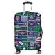 New Zealand Warriors Luggage Cover - Team Of Us Die Hard Fan Supporters Comic Style