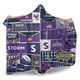 Melbourne Storm Hooded Blanket - Team Of Us Die Hard Fan Supporters Comic Style