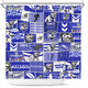 Bulldogs City of Canterbury Bankstown Shower Curtain - Team Of Us Die Hard Fan Supporters Comic Style