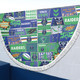 Canberra Raiders Beach Blanket - Team Of Us Die Hard Fan Supporters Comic Style