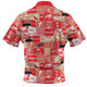 Redcliffe Dolphins Hawaiian Shirt - Team Of Us Die Hard Fan Supporters Comic Style
