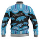 Australia Baseball Jacket - Aboriginal Blue Butterflies Art Inspired