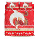Redcliffe Dolphins Bedding Set - Australia Ugly Xmas With Aboriginal Patterns For Die Hard Fans