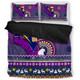 Melbourne Storm Bedding Set - Australia Ugly Xmas With Aboriginal Patterns For Die Hard Fans