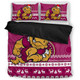 Queensland Bedding Set - Australia Ugly Xmas With Aboriginal Patterns For Die Hard Fans