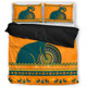 Wallabies Bedding Set - Australia Ugly Xmas With Aboriginal Patterns For Die Hard Fans