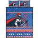 Newcastle Knights Quilt Bed Set - Australia Ugly Xmas With Aboriginal Patterns For Die Hard Fans