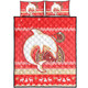 Redcliffe Dolphins Quilt Bed Set - Australia Ugly Xmas With Aboriginal Patterns For Die Hard Fans