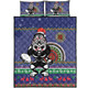 New Zealand Warriors Quilt Bed Set - Australia Ugly Xmas With Aboriginal Patterns For Die Hard Fans