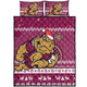Queensland Quilt Bed Set - Australia Ugly Xmas With Aboriginal Patterns For Die Hard Fans