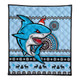 Cronulla-Sutherland Sharks Premium Quilt - Australia Ugly Xmas With Aboriginal Patterns For Die Hard Fans