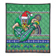 Canberra Raiders Premium Quilt - Australia Ugly Xmas With Aboriginal Patterns For Die Hard Fans