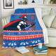 Newcastle Knights Premium Blanket - Australia Ugly Xmas With Aboriginal Patterns For Die Hard Fans