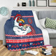 Sydney Roosters Premium Blanket - Australia Ugly Xmas With Aboriginal Patterns For Die Hard Fans