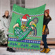 Canberra Raiders Premium Blanket - Australia Ugly Xmas With Aboriginal Patterns For Die Hard Fans