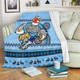 New South Wales Premium Blanket - Australia Ugly Xmas With Aboriginal Patterns For Die Hard Fans