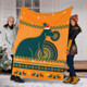 Wallabies Premium Blanket - Australia Ugly Xmas With Aboriginal Patterns For Die Hard Fans