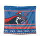 Newcastle Knights Tapestry - Australia Ugly Xmas With Aboriginal Patterns For Die Hard Fans