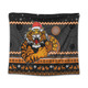 Wests Tigers Tapestry - Australia Ugly Xmas With Aboriginal Patterns For Die Hard Fans