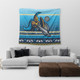 Gold Coast Titans Tapestry - Australia Ugly Xmas With Aboriginal Patterns For Die Hard Fans