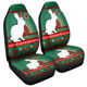 South Sydney Rabbitohs Car Seat Covers - Australia Ugly Xmas With Aboriginal Patterns For Die Hard Fans