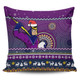 Melbourne Storm Pillow Cover - Australia Ugly Xmas With Aboriginal Patterns For Die Hard Fans