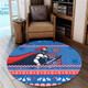 Newcastle Knights Round Rug - Australia Ugly Xmas With Aboriginal Patterns For Die Hard Fans