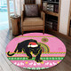 Penrith Panthers Round Rug - Australia Ugly Xmas With Aboriginal Patterns For Die Hard Fans