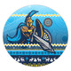 Gold Coast Titans Round Rug - Australia Ugly Xmas With Aboriginal Patterns For Die Hard Fans