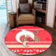 Redcliffe Dolphins Round Rug - Australia Ugly Xmas With Aboriginal Patterns For Die Hard Fans